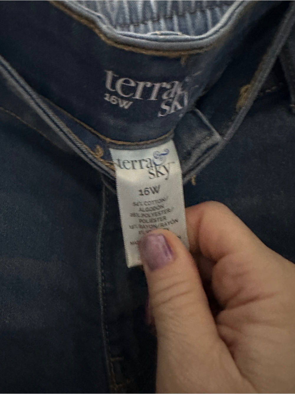 Terra & Sky and Lane Bryant Blue Denim Shorts 2 Pair XXL/16W - Picture 8 of 10